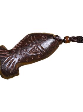 念江南木鱼文艺复古休闲民族吊坠