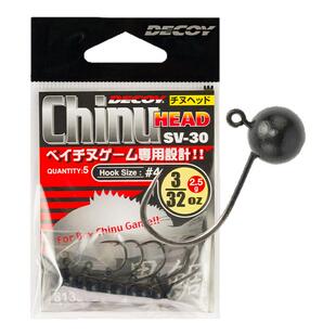 日本DECOY胜一微物铅头钩SV-30路亚软虫软饵铅头钩高强度鲈鱼虹鳟