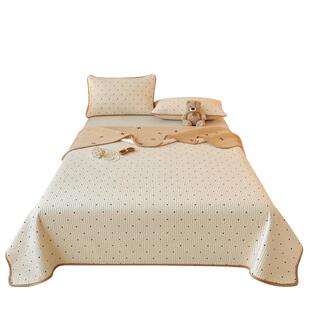 牛奶绒床盖单件一面绒一面纯棉全棉榻榻米厚床单2026新款四季通用