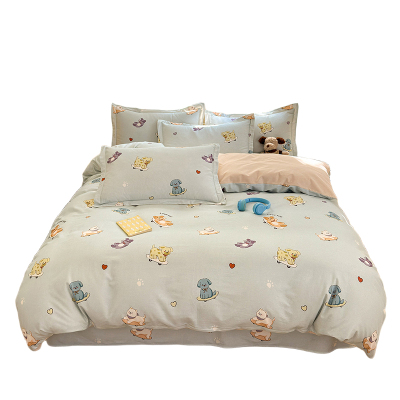 A类100%全棉加厚磨毛被套单件