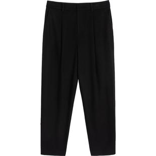 【播奥莱】播春季新品商场同款立体压褶修型利落简约铅笔裤裤子