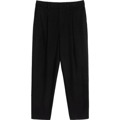 【播奥莱】播春季新品商场同款立体压褶修型利落简约铅笔裤裤子