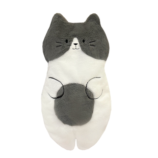 原创宅家蓝白猫咪抱枕毛绒公仔睡觉玩偶靠枕沙发布娃娃女生日礼物