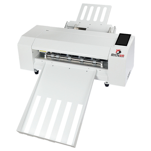 宝预FC-350全自动连续进纸数码模切机商标标签贴纸不干胶切割异型刻字机 进纸不干胶标签轮廓镂空模切