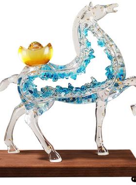 马上有钱客厅摆件乔迁新居礼物