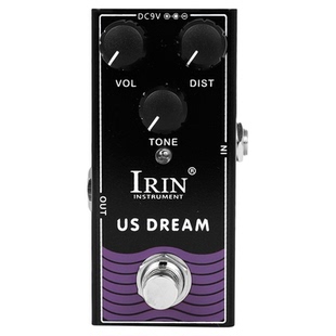 RF-04美式失真US DREAM单块效果器IRIN爱润防锈不褪色全金属外盒