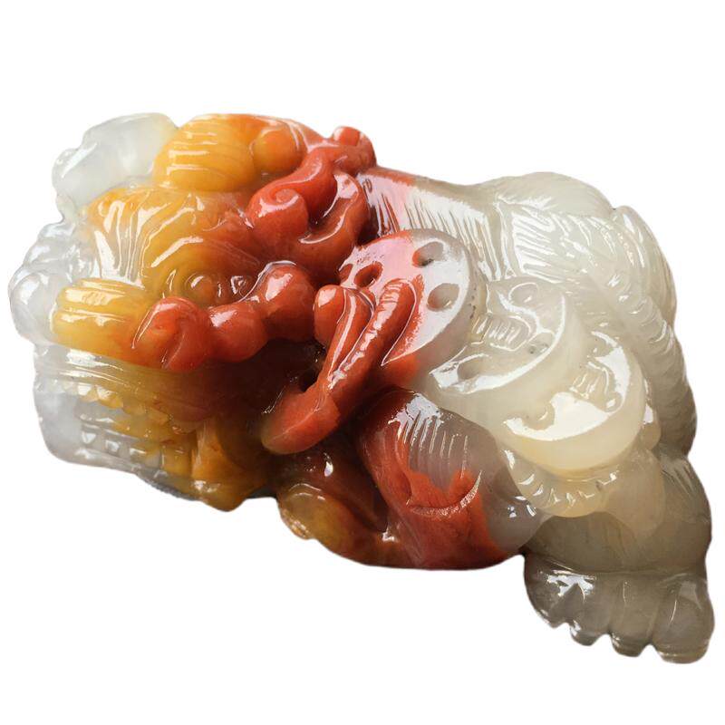 云南黄龙玉貔貅吊坠男款手把件霸王貔貅挂件天然正品冰种玉石把玩