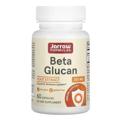 Jarrow Formulas杰诺β-葡聚糖胶囊酵母提取物支援机体抵抗系统