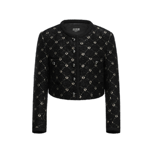 波司登2023精致时尚短款小香风鹅绒女款羽绒服外套B30134136