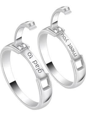 gladtomeetu翻盖设计情侣戒指