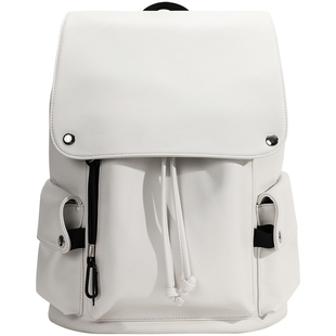 小众皮质双肩包男女大容量商务旅行背包男士2025新款通勤电脑书包