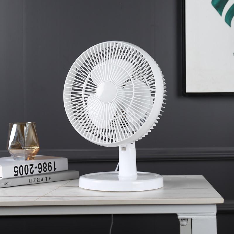 电风扇自动摇头小风扇静音办公室桌上小型家用台式强力台扇床头扇