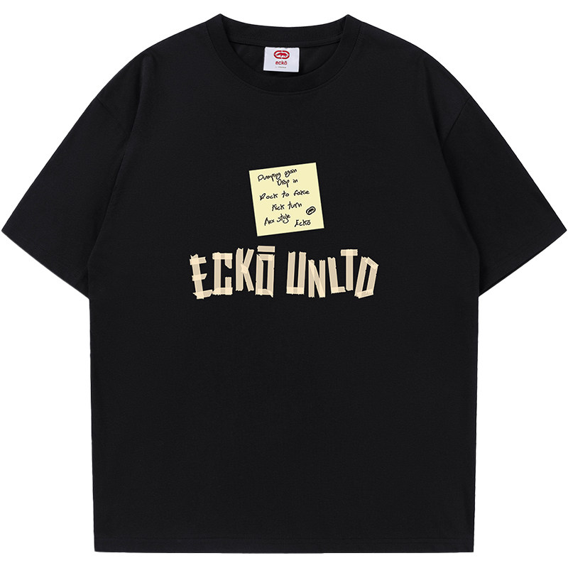 ecko红犀牛字母印花宽松短袖t恤