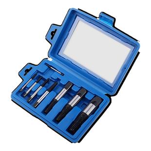 6只 8件断头螺丝取出器 水龙头三角阀断丝取出器 反牙螺丝锥工具