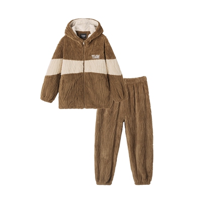 可外穿加绒加厚冬装睡衣男童装