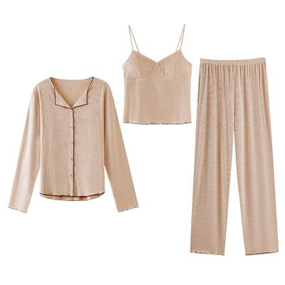 睡衣女士春秋款莫代尔长袖家居服