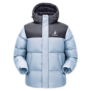 企鹅羽绒服男户外2026冬季加厚面包服情侣加厚保暖女拼色外套女款