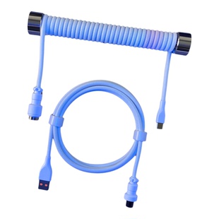 8K回报率机械键盘航插线键盘线游戏线USB线数据线弹簧线客制化线适用夜魔索尼罗技魔导士雷蛇狼途狼蛛迈从黑