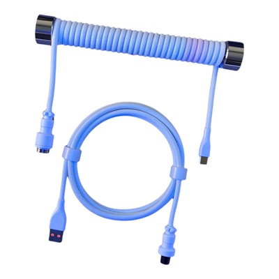 炭青定制航插线8K回报率键盘线