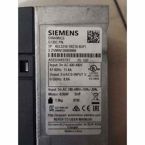 询价-4千瓦G120CPN变频器是的外观和图片一样看