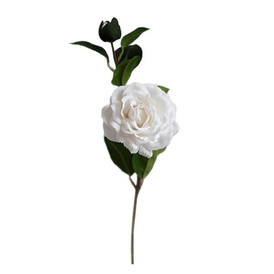 高级感山茶花手感保湿仿真花