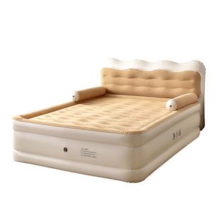 家用充气双人靠背充气床垫 单人床头气垫床垫子 便携床垫背折叠床