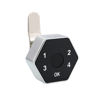 大爱新款配电箱电柜指纹密码锁柜门电子锁充电电源箱转舌锁通用