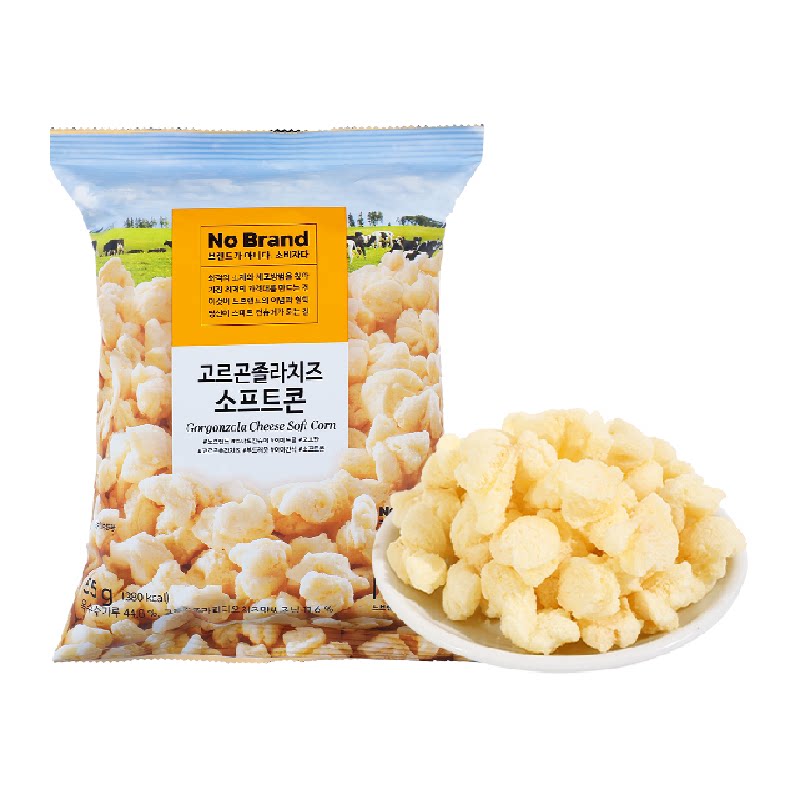 猫超臻选韩国进口芝士玉米卷NoBrand奶酪爆米花烘焙零食美味分享