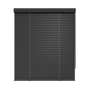 慕安娜黑色电动免打孔百叶窗帘卫生间厨房浴室办公室遮光遮阳定制