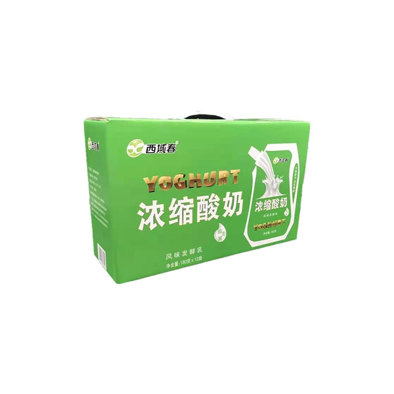 【順豐航空】新疆西域春原味濃縮酸奶牛奶益生菌早餐180g*12袋