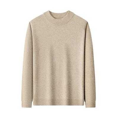 恒源祥半高领100%羊毛衫男针织衫