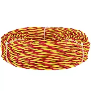 电线家用电源线RVS消防花线电动车充电线灯头双绞线2芯1.52.5平方