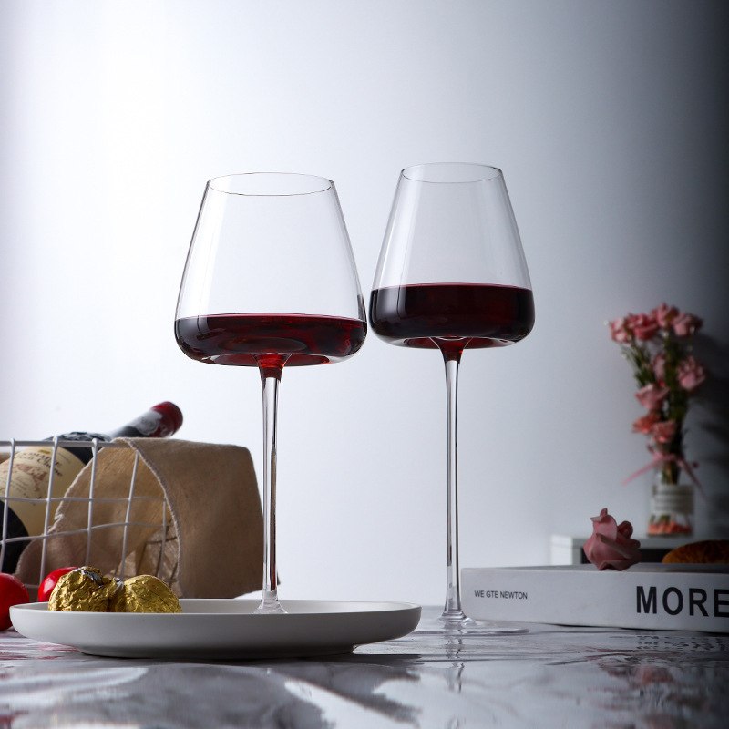 凹底红酒杯香槟杯杯波尔多勃艮第杯水晶玻璃套装白葡萄酒高脚透明