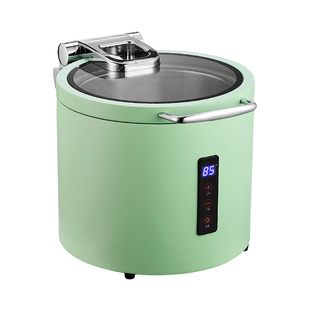 304不锈钢数控暖汤煲商用智能触控保温桶液压阻尼循环锁热保温锅