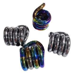 adhd玩具电镀金属金色TANG扭扭乐le手指缠绕缓解焦虑解压玩具