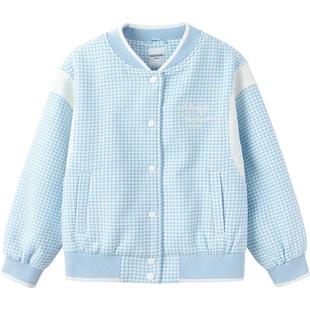 巴拉巴拉女童外套中大童棒球服春秋款童装儿童小香风上衣宝宝衣服