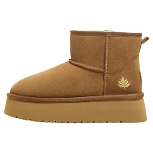 Forever21本草纲目|蕲艾雪地靴男女加绒保暖防水防滑毛毛棉鞋冬季