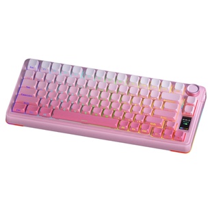 狼蛛S75pro客制化三模机械键盘无线蓝牙屏幕办公游戏电竞F75配列