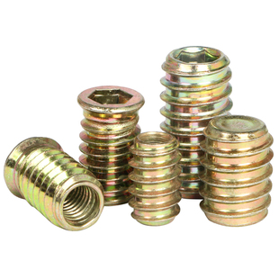 家具预埋螺母木工内外牙螺母家具连接件螺丝镶嵌有介M4M5M6M8M10