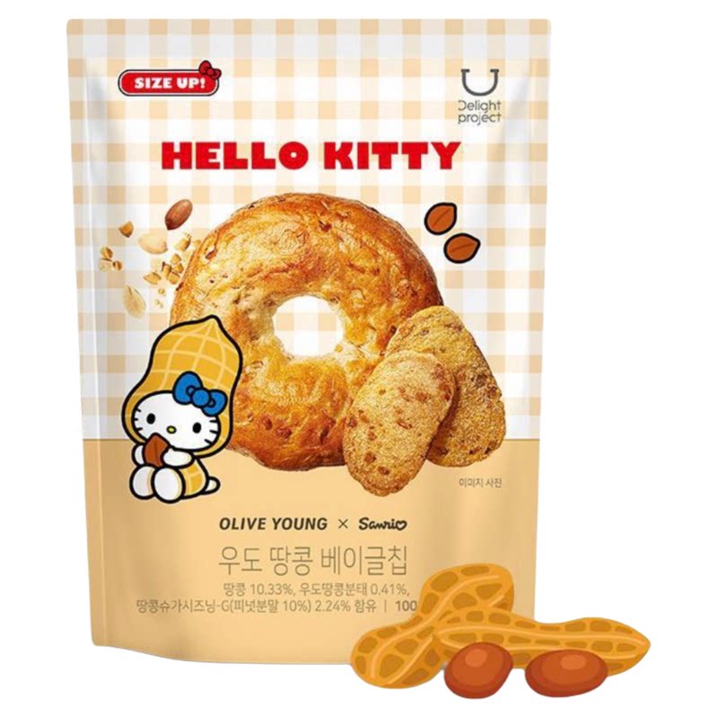 韩国直邮济州岛贝果花生薄脆片