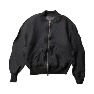 TANG TOWN 自制/时装感与运动风可兼得/立体廓形剪裁棒球夹克外套