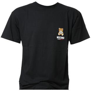 moschino/莫斯奇诺男士时尚经典小熊宽版圆领短袖T恤 A1923 8101