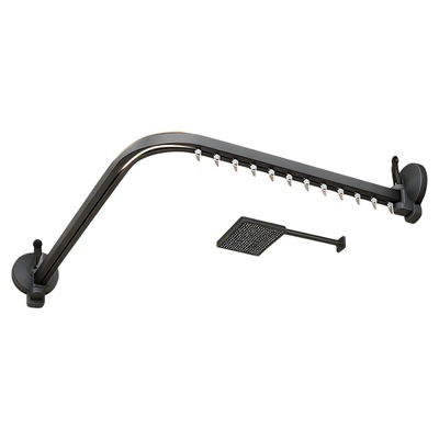 吸盘弧形滑轨浴室隔断帘