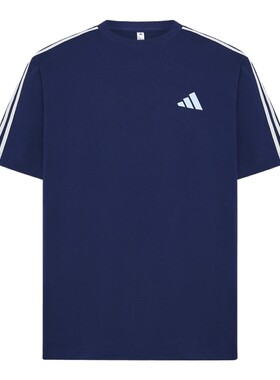adidas阿迪达斯男子M VERB宽松撞色落肩休闲运动短袖T恤LE1242