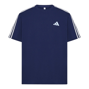 adidas阿迪达斯男子M VERB宽松撞色落肩休闲运动短袖T恤LE1242