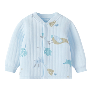 gb好孩子儿童上衣秋冬季空气棉保暖睡衣宝宝衣服加厚男童女童秋衣