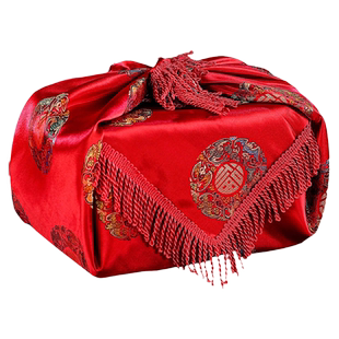 结婚包袱皮红色一对中式女方陪嫁新娘嫁妆红布包裹布婚庆用品大全