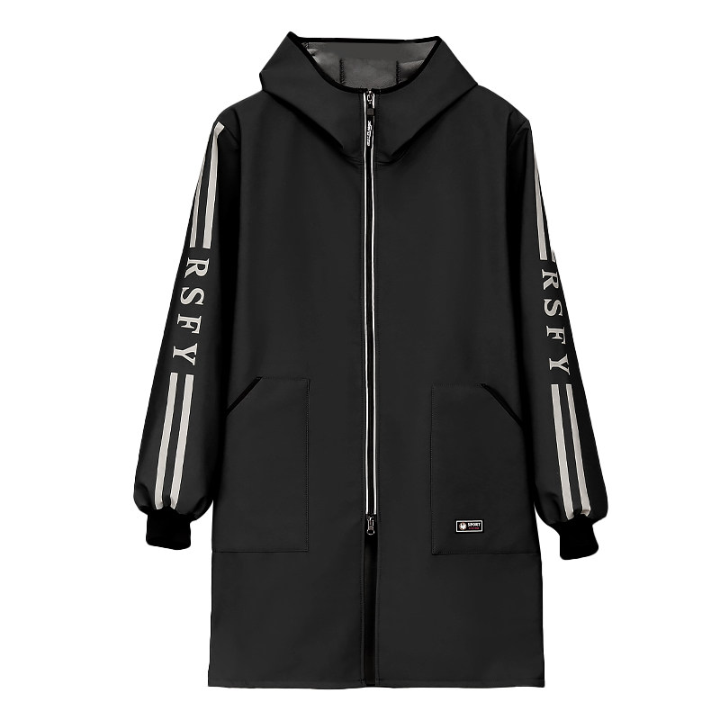 加绒加厚罩衣长袖围裙干活定制logo工作服保暖防水防油正穿衣外穿