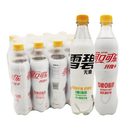 可乐膳食纤维雪碧500ml*12瓶