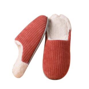 棉拖鞋女秋冬季保暖孕妇产后家居家用防滑情侣厚底室内男毛绒简约